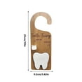 thumbnail image 3 of Tooth Fairy Door Hanger & Tooth Holder for Kids - Wooden Lost Tooth Keepsake Box,Magical Gift for First Tooth,Encourages Good Habits & Celebrates Milestones,Room Decor for Boys & Girls, 3 of 6