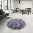 thumbnail image 4 of Ahgly Company Machine Washable Indoor Rectangle Industrial Modern Dark Goldray Area Rugs, 5' x 8', 4 of 7