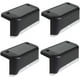 thumbnail image 1 of Paquete de 4 luces solares para cubierta, luces Led solares para escalones, luces impermeables para valla para exteriores, valla, luz fría negra, 1 of 4
