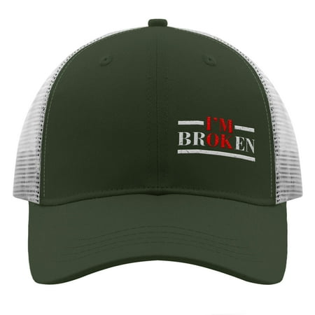 Baseball Caps I m Broken Embroidery Dad Hat for Men Trendy Adjustable for Fishing Snapbacks Army green 2 One Size