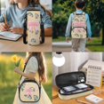 thumbnail image 3 of Yspwyqan Pink Bow Backpack Set for Teens, Girls Bass Fish Backpack and Lunchbox Set 4Pcs, 17 Inch Trendy Large Capacity Bookbag for Middle High School, 3 of 7