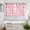 Pink, variant on Valentine's Day Kitchen Curtains Window Panels, Pink White Love Heart Insulated Window Treatment Curtain, Grommet Curtains for Bedroom/Living Room/Bathroom, 2 Piece 52"Wx72"L