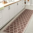 thumbnail image 5 of JONATHAN Y SANTA MONICA 2 x 8 Runner Rug, Trebol Moroccan Trellis Textured Weave - Espresso/Taupe, SMB109B-28, 5 of 6