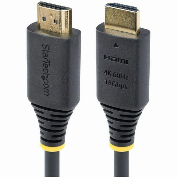 StarTech.com 3ft (0.9m) Premium Certified High Speed HDMI Cable, 4K 60Hz/1440p 144Hz, 18Gbps, UHD HDMI 2.0 Cord, TPE Jacket