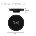 Herunwer Ultra-Slim Desktop Fast Wireless Charger, 15W Max Output with Smartphone Compatibility