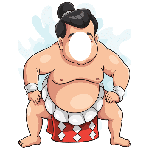SS11147 Sumo Wrestler Stand In Cardboard Cutout Standee Standup