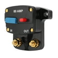 thumbnail image 4 of Car Stereo Fuse Holder, Pressure Resistant Good Conductivity Audio Fuse Circuit Breaker Manual Reset Wear Resistant  For Trucks 80A, 4 of 8