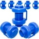 thumbnail image 1 of Trampoline End Caps Set of 8 Protection for Trampoline Net Bars 25 mm, Blue, 1 of 5