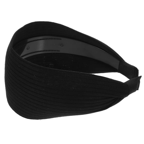 OFFIGAM Stylish Hair Bands For Women Black Fabric Anti Slip Hair Accessories 1Set