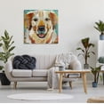 thumbnail image 2 of Stupell Industries Layered Dog Animal Portrait Ephemera Patchwork Collage Graphic Art Gallery Wrapped Canvas Print Wall Art, Design by Traci Anderson, 2 of 7