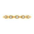 thumbnail image 3 of 0.06 Carat Diamond Twisted Wedding Band Ring in 10K Yellow Gold (Ring Size 7.5), 3 of 6