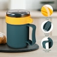 NUOLUX Microwave Soup Mug with Lid and Scoop Portable Breakfast Cup