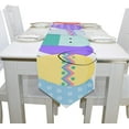 thumbnail image 4 of SKYSONIC Rectangle Easter Eggs with Capsule Printed Table Runner 13x90in for Wedding Birthday Holiday, 4 of 5