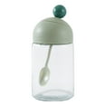 thumbnail image 2 of Basdi Sealed Spice Jar, Sealed Spice Jar with Spoon - Glass Condiment Container for Salt, Msg & Seasonings, Airtight Lid & Built-In Spoon for Easy Kitchen Use, Sealed Condiment Container, Green, 2 of 9