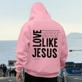 thumbnail image 4 of Love Like Jesus Christian Hoodies for Men 2025 Long Sleeve Hooded Sweatshirt with Pockets Pullover Hoody Mens Hoodies, 4 of 6