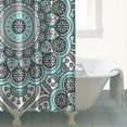 thumbnail image 3 of Waterproof Bohemian Shower Curtain 72x72 Inch Boho Style Polyester Unique Shower Curtain for Bathroom Hotel Home Decor with 12 Plastic Hooks, 3 of 4