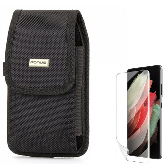 Case Belt Clip w Matte Screen Protector for Samsung Galaxy S22 Plus Phone - Swivel Holster Rugged Cover, TPU Film Anti-Glare Anti-Fingerprint Fingerprint Works Accessory Bundle