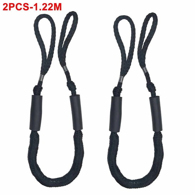 Yuarrent Juego de 2 uds. Cuerda de amarre de línea de muelle Bungee para barco de 4 pies 2 cuerdas cuerda elástica cuerda de muelle accesorios de Kayak Ropa Deportiva, Zapatos Yuarrent OD008905-00