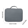 thumbnail image 3 of SLYNSHome Document Organizer,Multi-Layer Storage Pouch Credential Bag,Portable Bag Without Vibration for Passport,File Pocket - Gray, 3 of 7