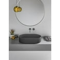 thumbnail image 2 of Ruvati 23-inch Matte Black epiStone Solid Surface Modern Bathroom Vessel Sink, 2 of 2