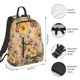 thumbnail image 2 of Fotbe Vintage Floral Butterfly Collage Mochila Ligera para Hombres y Mujeres - Duradera y Resistente al Agua, Ideal para Escuela, Trabajo, Viajes y Uso Diario, 2 of 7