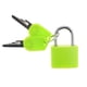 thumbnail image 4 of Candado de acero para maleta, con llave, multicolor, 2 llaves, resistente al agua Verde, 4 of 8