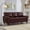 Burgundy, variant on 80" Faux Leather Cloud Couch, Modern 3 Seater Sofa Couch with Storage Seats, Upholstered Comfy Modular Sectional Sofa with Wood Frame, Burgundy