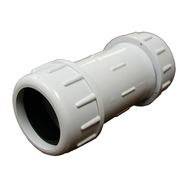 Jones Stephens C12250 2-1/2 Pvc Ips Compression Coupling - White