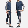 thumbnail image 4 of Traje deportivo informal para hombre nuevo de 2021, conjunto de 2 piezas con bloques de color, temporada otoño-invierno, artículo de venta rápida en eBay, 4 of 5