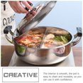 thumbnail image 3 of Marmite à Fondue Chinoise à Deux Poignées en Acier Inoxydable, Marmite Compartimentée, Marmite Multifonction, Accessoire pour la Maison, 3 of 8