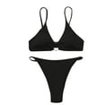 thumbnail image 4 of Bikini Sets for Women Sexy,Summer Swimsuit Women Bikini,Swimsuits for Women 2 Piece Bikini,Bikinis Sets for Women High Waisted,New Fashion Comfortable Bikini Women's Sexy Plain Color Swimsuit Bikinis, 4 of 4