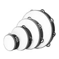 thumbnail image 1 of 4Pcs Adult Hand Drum Set Double Row Hand Bell Drum Kit Wood Drum 4 Inch 6 Inch 8 Inch 10 Inch Handheld Drum, 1 of 5