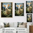 thumbnail image 4 of Designart "Explorer Pastoral Goat Mountain wall art I" Animals Floater Framed Canvas Print, 4 of 7