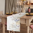 thumbnail image 2 of Spring Floral Botanical 108 Inch Table Runner, Farmhouse Flowers Farmhouse Dresser Scarf Cotton & Linen Tablerunner for Dining/Kitchen Island/Holiday Party Décor 13" x 108", 2 of 9