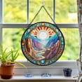 thumbnail image 6 of Pawberry Canyon Window Hanging Stained Glass, Canyon Suncatchers for Windows Stained Glass, Stained Glass Canyon suncatcher, 6 of 7