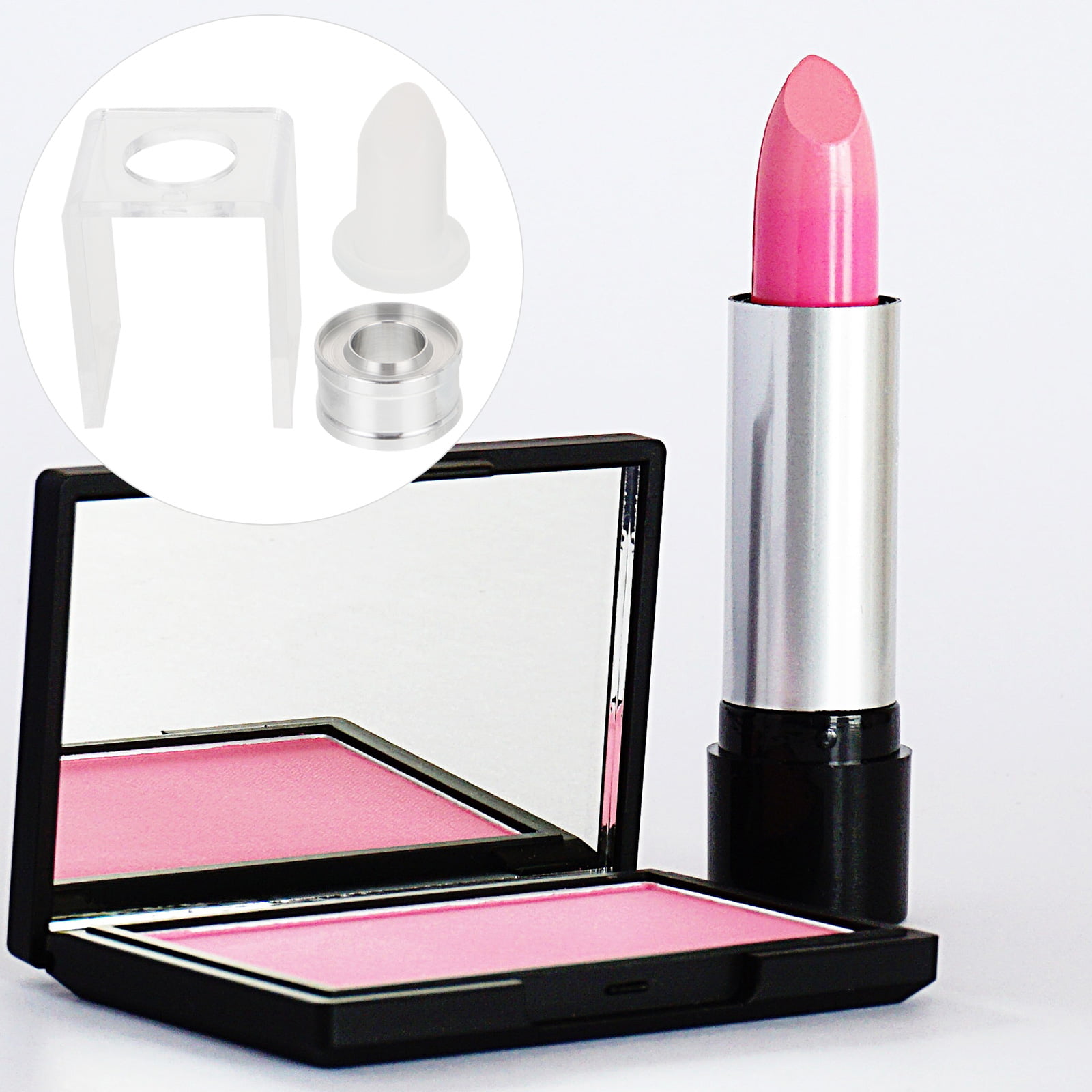 Lipstick Mold Rose Gold Lip Balm Maker Tool Aluminum 4 Hole Dual Uses Safe  Girls Home Salon DIY Lipstick Tool for Double or Single Color Lipstick