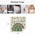 thumbnail image 5 of St Patrick's Day Cloth Napkins, Spring Lucky Shamrock Rainbow Beige Washable and Reusable Dinner Napkins Set of 6, Table Napkin for Kitchen Party Birthday Wedding Hotel Housewarming 20"x20", 5 of 9