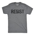 thumbnail image 1 of Mens Resist T Shirt Political Anti Authority Protest Tee Rebel Rally March Tee (Light Heather Grey) - 3XL, 1 of 3