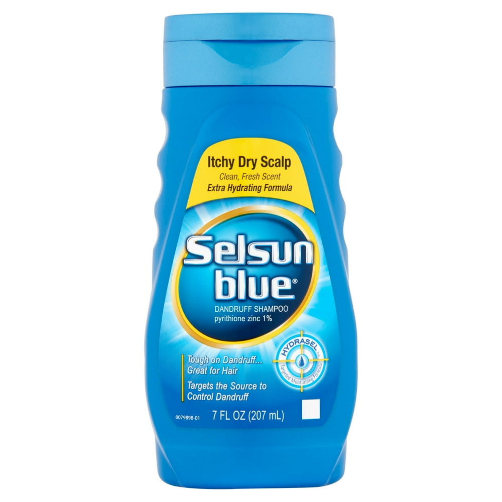 Selsun Blue Itchy Dry Scalp Dandruff Shampoo 7 oz