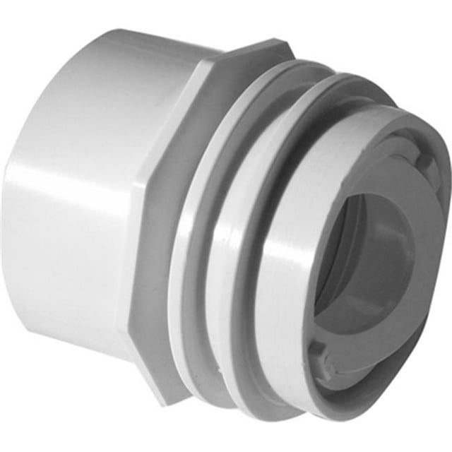1.5 in. Flush Mount Return & Water Barrier with 1 in. Orifice, Tan