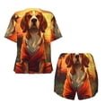 thumbnail image 5 of Xecao Sunset Meditating Dog print Swimsuit for women, Summer-ready, sporty style.Quick-dry fabric. Many sizes & colors., 5 of 9