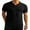 01-Black, variant on GIRUNS Men's Muscle V Neck Polo Shirts Slim Fit Ribbed Knit Short Sleeve Shirts Golf Shirts Casual Stylish Tee