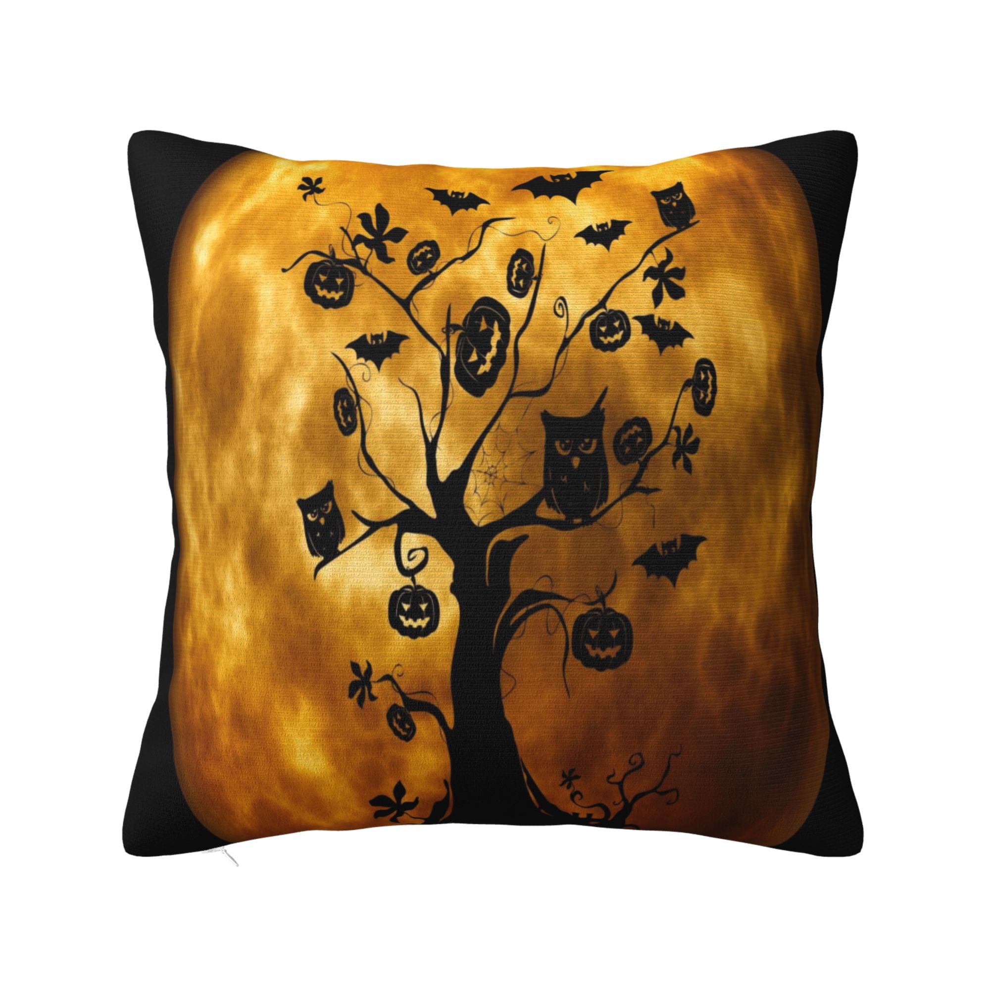 ZICANCN Decorative Throw Pillow Covers , Halloween Tree Couch Sofa