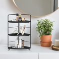 thumbnail image 2 of GHSDFBB Bathroom Organizers Countertop, 2-Tier Corner Shelf, Counter Organizers, Bathroom Storage, Makeup Cosmetic Perfume Vanity Organizers for Bathroom Washroom Kitchen Spice Rack, 2 of 7