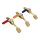 thumbnail image 2 of 6PCS Refrigerant Angled Compact Ball Valve Fit for R410A R134A R12 R22 R502 AC HVAC Refrigeration Charging Hoses, 2 of 5