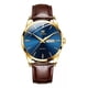 thumbnail image 2 of Reloj De Cuarzo Con Calendario Luminoso De Piel Olevs 6898 Fondo Oro/azul, 2 of 8