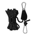 thumbnail image 2 of Colgador de Cuerda Zulema de polea de trinquete negro, 2 of 8