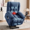 thumbnail image 5 of JMYMRY Power Lift Recliner Chair, Oversize Classic Manual Recliner Chair with Overstuffed Arms and Back, Remote Control Single Sofa,Blue, 5 of 8