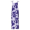 thumbnail image 4 of Roncen Women's Printed Overalls Jumpsuit - Sleeveless Casual with Two Pockets & Relaxed Fit, 4 of 5