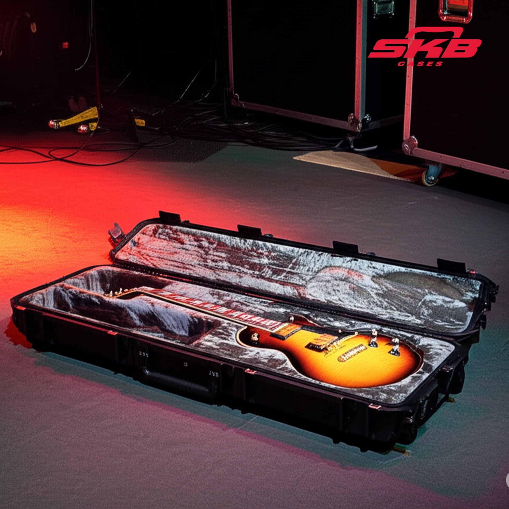 SKB Cases 3I-4214-56 Electric Guitar Flight Case With Wheels & Latches New